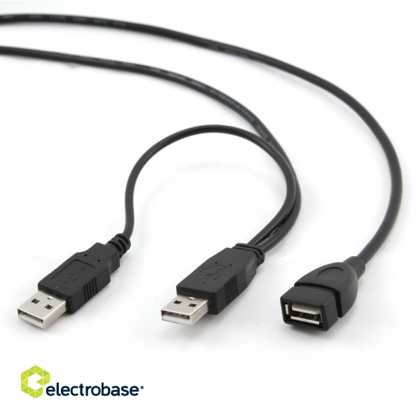CABLE USB2 DUAL EXTENSION AMAF/0.9M CCP-USB22-AMAF-3 GEMBIRD image 1