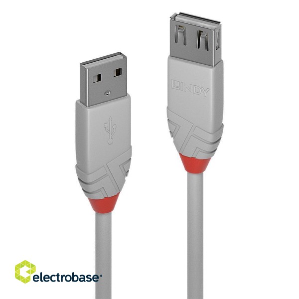 CABLE USB2 TYPE A 2M/ANTHRA 36713 LINDY фото 1