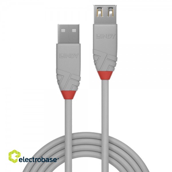 CABLE USB2 TYPE A 3M/ANTHRA 36714 LINDY фото 2
