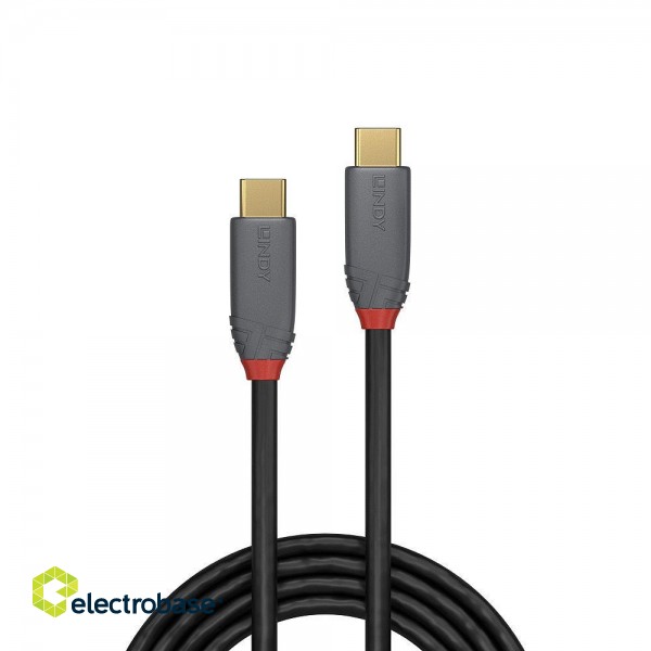 CABLE USB3.2 C-C 0.5M/ANTHRA 36900 LINDY image 1