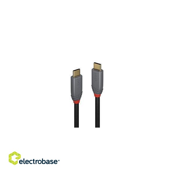 CABLE USB3.2 C-C 0.5M/ANTHRA 36900 LINDY image 2