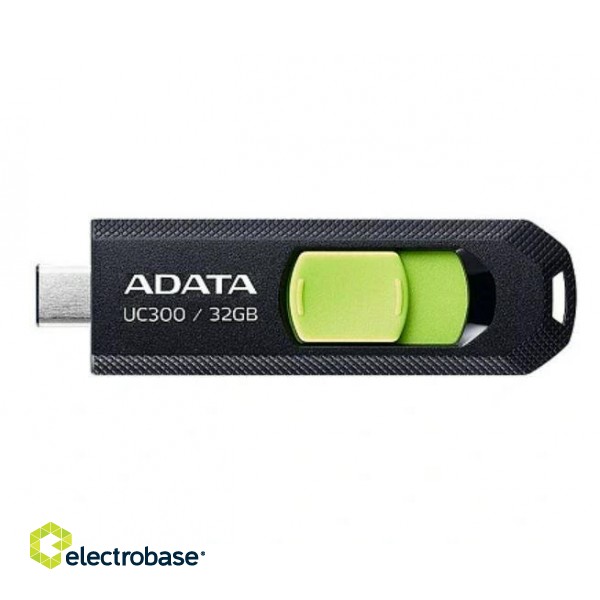 MEMORY DRIVE FLASH USB-C 32GB/ACHO-UC300-32G-RBK/GN ADATA paveikslėlis 1