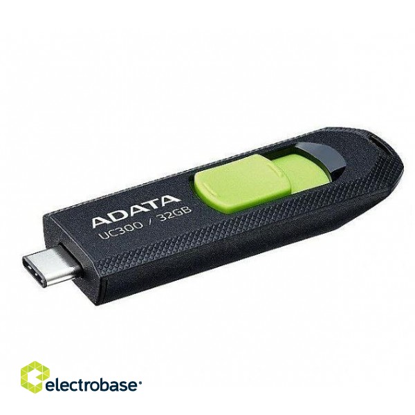 MEMORY DRIVE FLASH USB-C 32GB/ACHO-UC300-32G-RBK/GN ADATA paveikslėlis 2