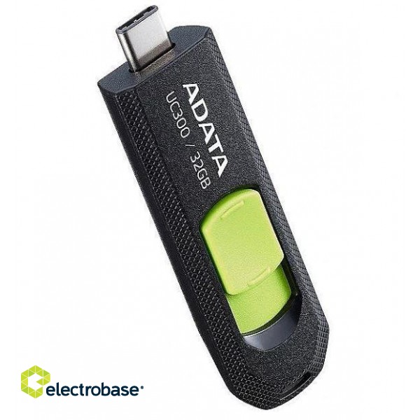 MEMORY DRIVE FLASH USB-C 32GB/ACHO-UC300-32G-RBK/GN ADATA paveikslėlis 3