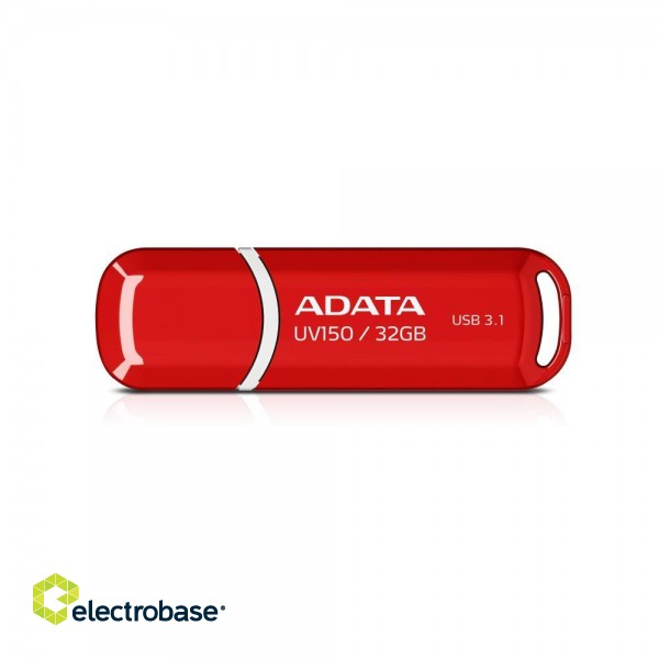 MEMORY DRIVE FLASH USB3.1 32GB/RED AUV150-32G-RRD ADATA paveikslėlis 1