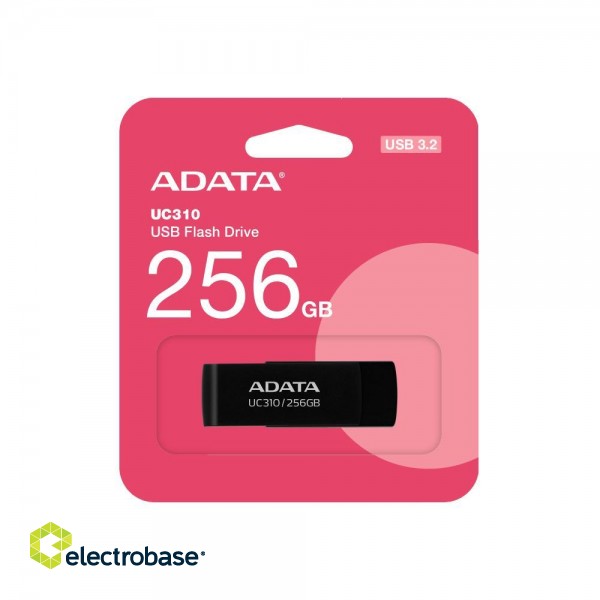 MEMORY DRIVE FLASH USB3.2 256G/BLACK UC310-256G-RBK ADATA image 4