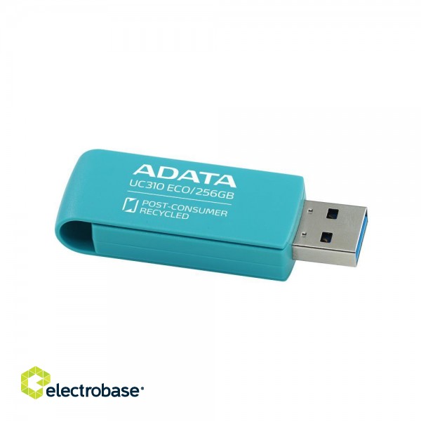 MEMORY DRIVE FLASH USB3.2 256G/GREEN UC310E-256G-RGN ADATA image 4