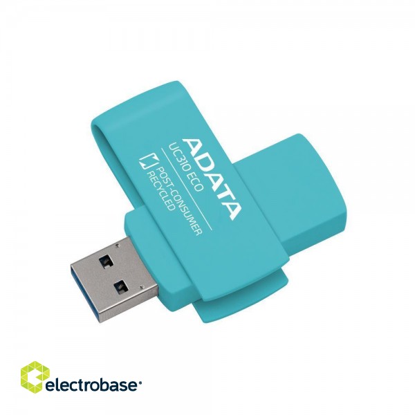 MEMORY DRIVE FLASH USB3.2 64GB/GREEN UC310E-64G-RGN ADATA image 3