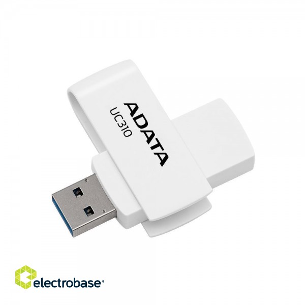 MEMORY DRIVE FLASH USB3.2 64GB/WHITE UC310-64G-RWH ADATA paveikslėlis 2