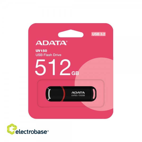 MEMORY DRIVE FLASH USB3 512GB/BLACK AUV150-512G-RBK ADATA image 2