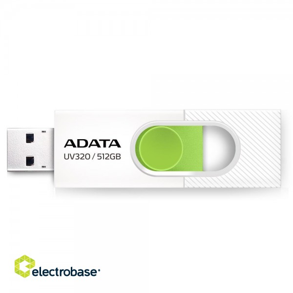 MEMORY DRIVE FLASH USB3 512GB/WHITE AUV320-512G-RWHGN ADATA image 1