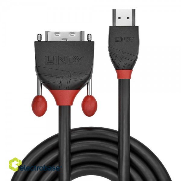 CABLE HDMI-DVI 1M/BLACK 36271 LINDY image 1