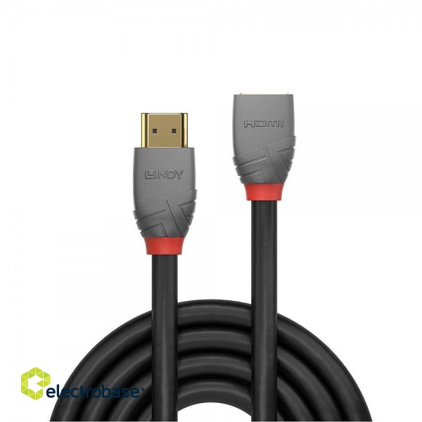 CABLE HDMI EXTENSION 2M/ANTHRA 36477 LINDY image 1