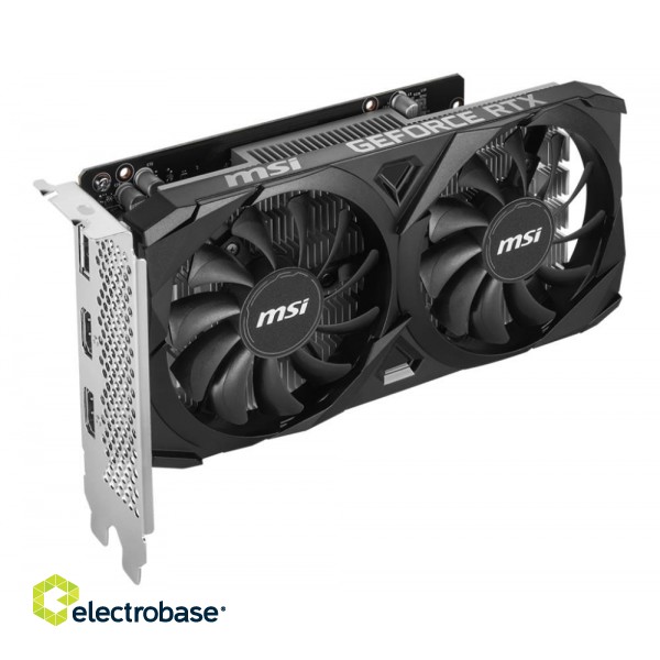 Graphics Card|MSI|NVIDIA GeForce RTX 3050|6 GB|GDDR6|96 bit|PCIE 4.0 16x|Dual Slot Fansink|2xHDMI|1xDisplayPort|RTX3050VEN2X6GOC image 4