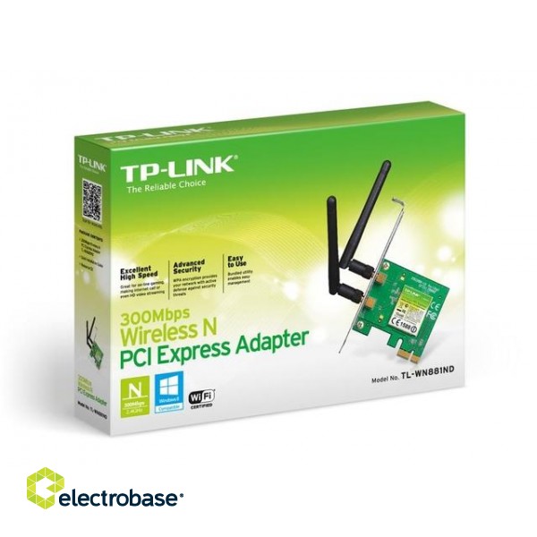 WRL ADAPTER 300MBPS PCIE/TL-WN881ND TP-LINK image 3