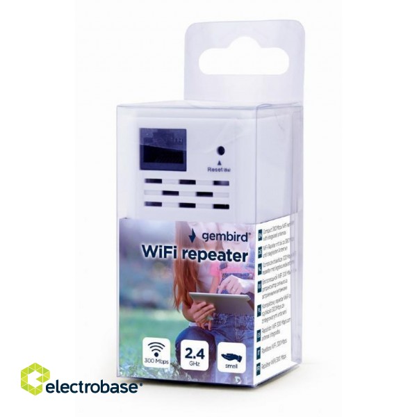 WRL REPEATER 300MBPS/WHITE WNP-RP300-03 GEMBIRD image 2