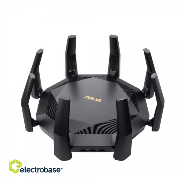 Wireless Router|ASUS|6000 Mbps|Mesh|Wi-Fi 6|USB 3.1|9x10/100/1000M|1x10GbE|1xSPF+|Number of antennas 8|RT-AX89X фото 1