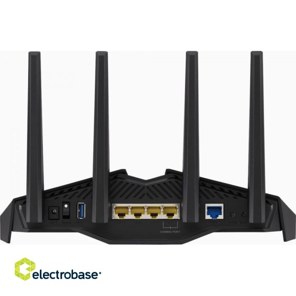 Wireless Router|ASUS|Router|5400 Mbps|Wi-Fi 6|IEEE 802.11a|IEEE 802.11b|IEEE 802.11g|IEEE 802.11n|IEEE 802.11ac|IEEE 802.11ax|4x10/100/1000M|LAN \ WAN ports 1|Number of antennas 4|RT-AX82UV2 фото 2