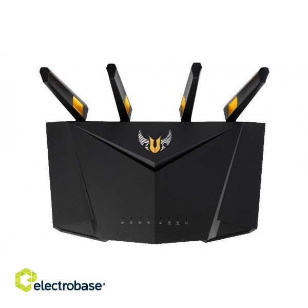 Wireless Router|ASUS|Wireless Router|3000 Mbps|Mesh|Wi-Fi 5|Wi-Fi 6|IEEE 802.11a/b/g|IEEE 802.11n|USB 3.1|1 WAN|4x10/100/1000M|Number of antennas 4|TUF-AX3000 image 4