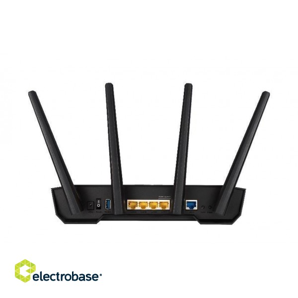 Wireless Router|ASUS|Wireless Router|3000 Mbps|Mesh|Wi-Fi 5|Wi-Fi 6|IEEE 802.11a/b/g|IEEE 802.11n|USB 3.1|1 WAN|4x10/100/1000M|Number of antennas 4|TUF-AX3000 image 5