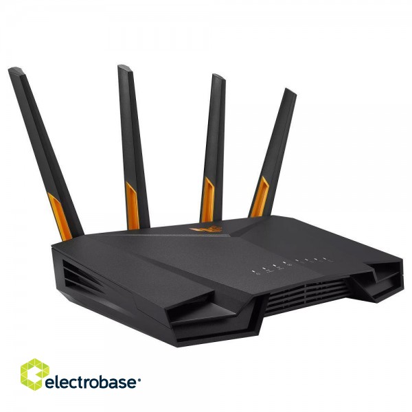 Wireless Router|ASUS|Wireless Router|4200 Mbps|Mesh|Wi-Fi 5|Wi-Fi 6|IEEE 802.11n|USB 3.2|1 WAN|4x10/100/1000M|Number of antennas 4|TUFGAMINGAX4200 фото 2