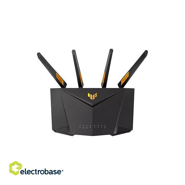 Wireless Router|ASUS|Wireless Router|4200 Mbps|Mesh|Wi-Fi 5|Wi-Fi 6|IEEE 802.11n|USB 3.2|1 WAN|4x10/100/1000M|Number of antennas 4|TUFGAMINGAX4200 фото 3