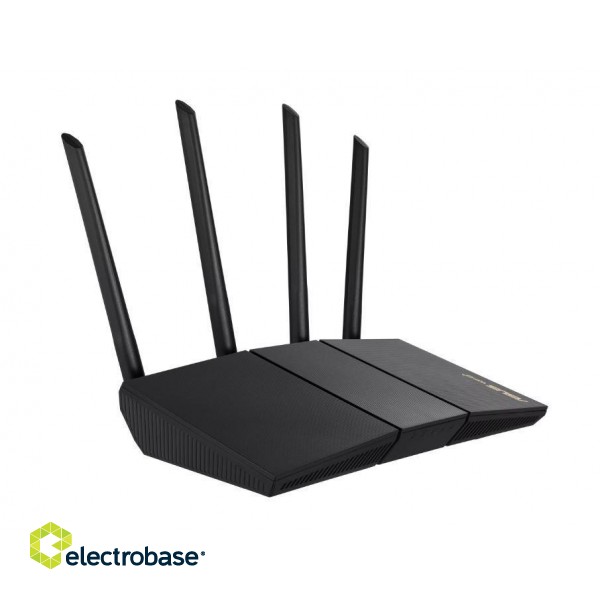 Wireless Router|ASUS|Wireless Router|Mesh|Wi-Fi 5|Wi-Fi 6|IEEE 802.11a/b/g|IEEE 802.11n|1 WAN|4x10/100/1000M|Number of antennas 4|RT-AX57 image 3