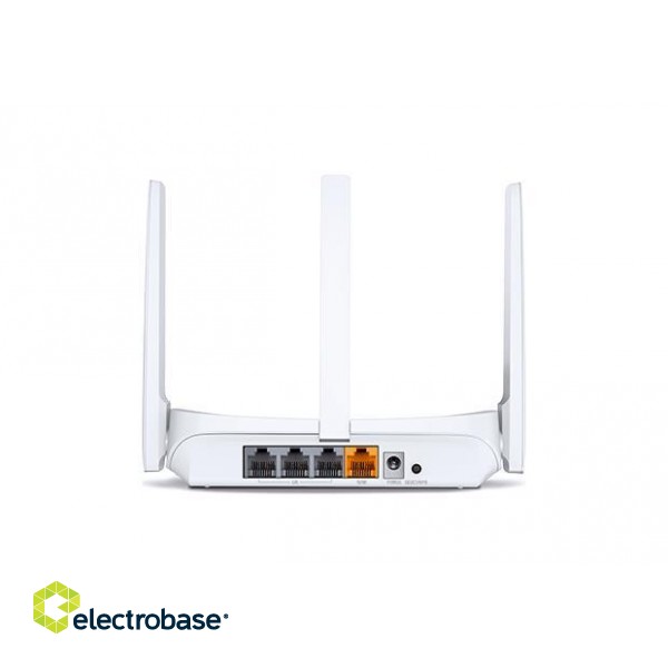 Wireless Router|MERCUSYS|Wireless Router|300 Mbps|IEEE 802.11b|IEEE 802.11g|IEEE 802.11n|Number of antennas 2|MW305R paveikslėlis 3