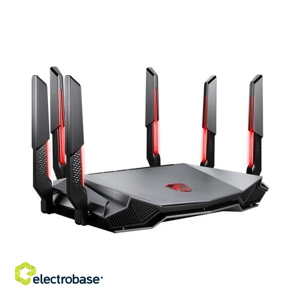 Wireless Router|MSI|Wireless Router|6600 Mbps|IEEE 802.11a|IEEE 802.11b|IEEE 802.11g|IEEE 802.11n|IEEE 802.11ac|IEEE 802.11ax|USB 3.0|4x10/100/1000M|1x2.5GbE|LAN \ WAN ports 1|GRAXE66 image 2