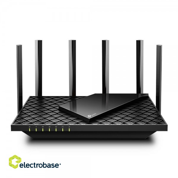 Wireless Router|TP-LINK|5400 Mbps|Wi-Fi 6|USB 3.0|1 WAN|4x10/100/1000M|Number of antennas 6|ARCHERAX73 image 1
