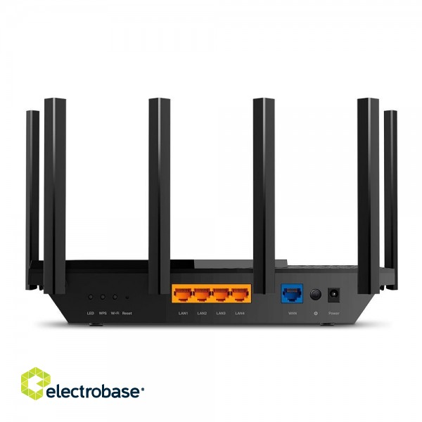 Wireless Router|TP-LINK|5400 Mbps|Wi-Fi 6|USB 3.0|1 WAN|4x10/100/1000M|Number of antennas 6|ARCHERAX73 фото 2