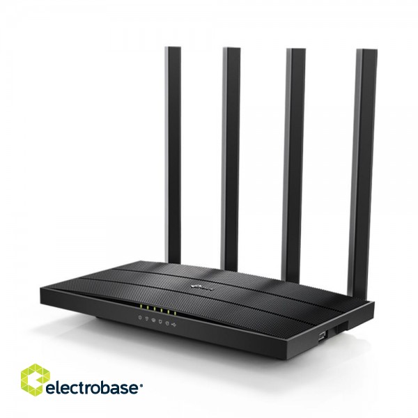 Wireless Router|TP-LINK|Wireless Router|1167 Mbps|IEEE 802.11n|IEEE 802.11ac|USB 2.0|1 WAN|4x10/100/1000M|Number of antennas 4|ARCHERC6U фото 1