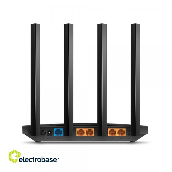 Wireless Router|TP-LINK|Wireless Router|1900 Mbps|IEEE 802.11a|IEEE 802.11b|IEEE 802.11a/b/g|IEEE 802.11n|IEEE 802.11ac|1 WAN|4x10/100/1000M|ARCHERC80 image 2