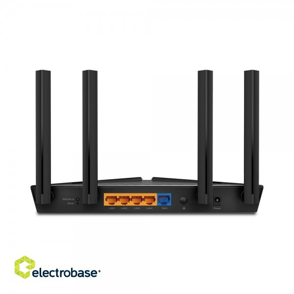 Wireless Router|TP-LINK|Wireless Router|1800 Mbps|Mesh|Wi-Fi 6|4x10/100/1000M|LAN \ WAN ports 1|DHCP|Number of antennas 4|ARCHERAX1800 image 4