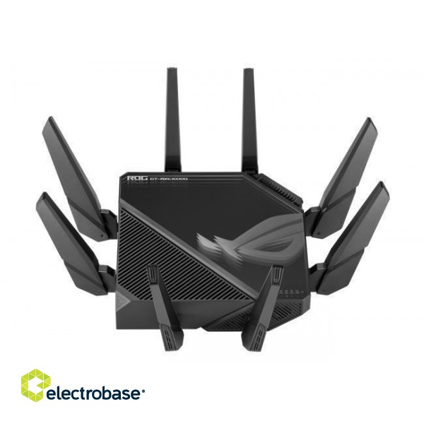 Wireless Router|ASUS|Wireless Router|16000 Mbps|Mesh|Wi-Fi 6|Wi-Fi 6e|USB 2.0|USB 3.2|4x10/100/1000M|1x2.5GbE|LAN \ WAN ports 2|Number of antennas 12|GT-AXE16000 фото 3