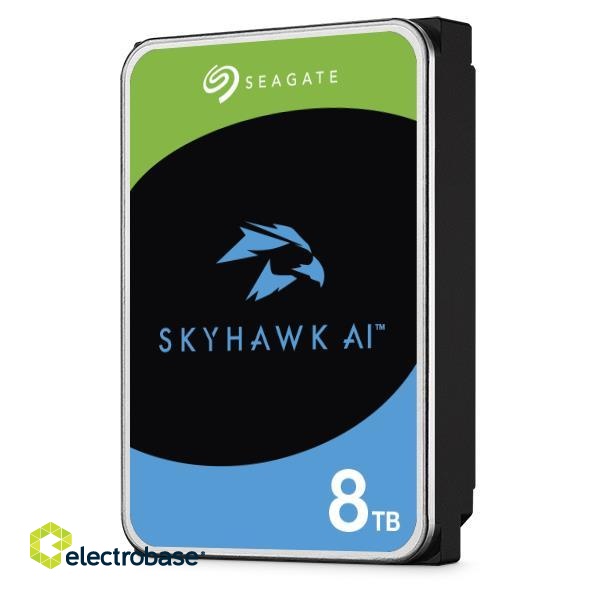 HDD|SEAGATE|SkyHawk|8TB|SATA 3.0|256 MB|7200 rpm|3,5"|ST8000VE001 paveikslėlis 1