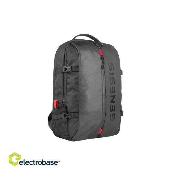 Genesis | Laptop Backpack | Pallad 410 | Fits up to size  " | Backpack | Black | Shoulder strap image 1