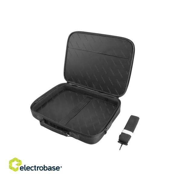 Natec | Fits up to size 15.6 " | Laptop Bag | Impala | Toploading laptop case | Black | Shoulder strap image 3