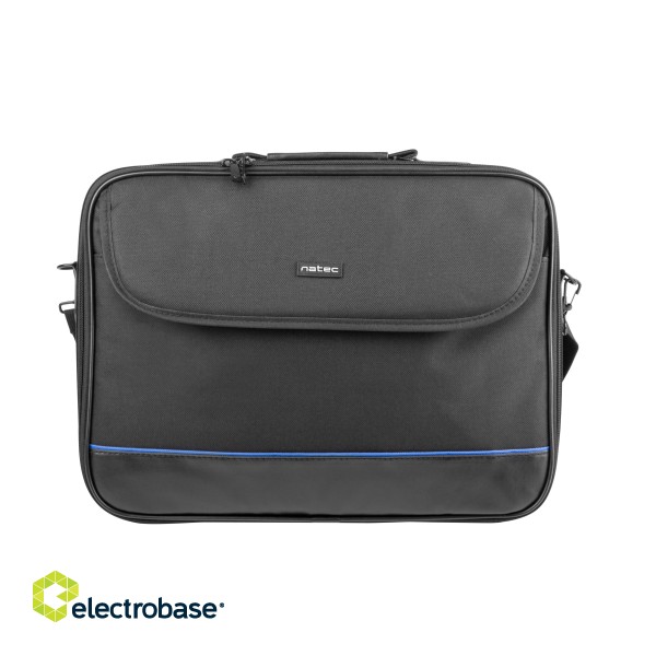 Natec | Fits up to size 15.6 " | Laptop Bag | Impala | Toploading laptop case | Black | Shoulder strap image 4