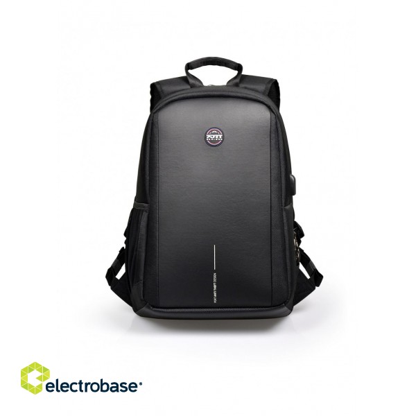 PORT DESIGNS | ANTI-THEFT | Chicago EVO | Fits up to size 15.6 " | Backpack | Black | 13-15.6 " | Shoulder strap image 1