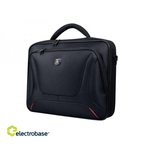 PORT DESIGNS | Courchevel | Fits up to size 15.6 " | Messenger - Briefcase | Black | Shoulder strap image 3