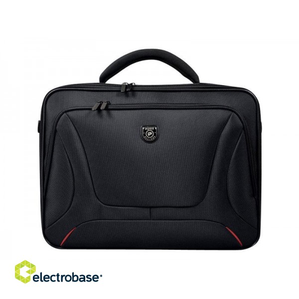 PORT DESIGNS | Courchevel | Fits up to size 15.6 " | Messenger - Briefcase | Black | Shoulder strap image 5