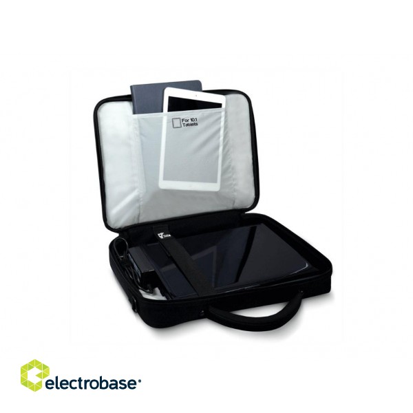 PORT DESIGNS | Courchevel | Fits up to size 15.6 " | Messenger - Briefcase | Black | Shoulder strap image 9