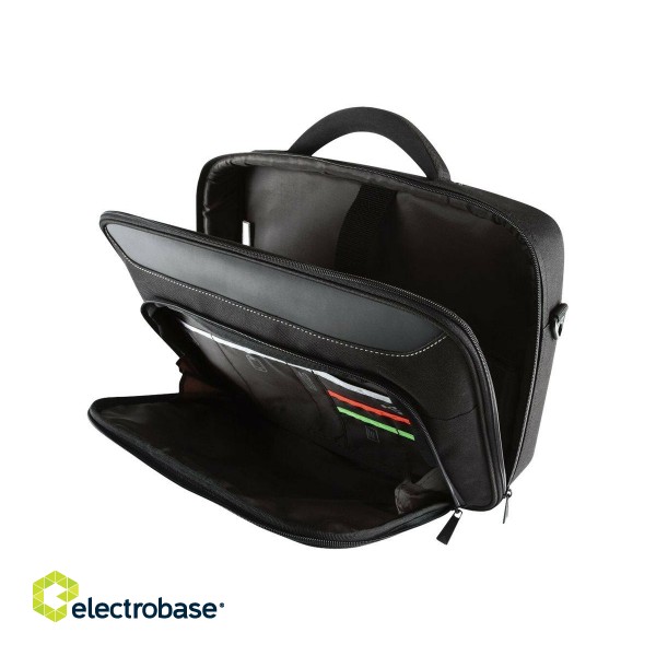 Targus | Clamshell Laptop Bag | CN418EU | Briefcase | Black/Red | 17-18 " | Shoulder strap image 6