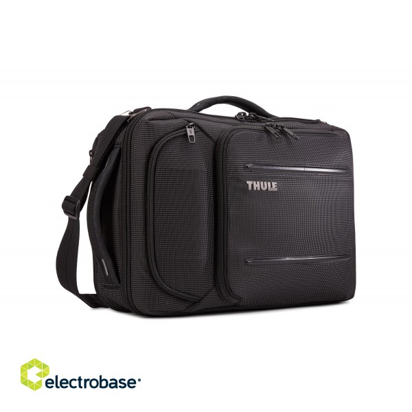 Thule | Crossover 2 | C2CB-116 | Fits up to size 15.6 " | Messenger - Briefcase/Backpack | Black | Shoulder strap image 1
