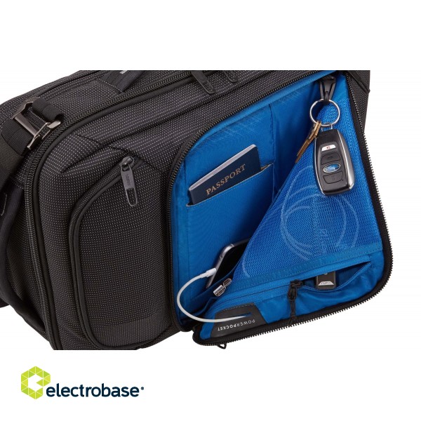 Thule | Fits up to size 15.6 " | Crossover 2 | C2CB-116 | Messenger - Briefcase/Backpack | Black | Shoulder strap image 7