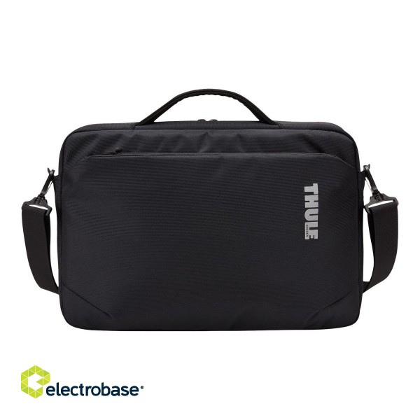 Thule | Subterra MacBook Attaché | TSA-315B | Fits up to size 15 " | Messenger - Briefcase | Black | Shoulder strap image 1