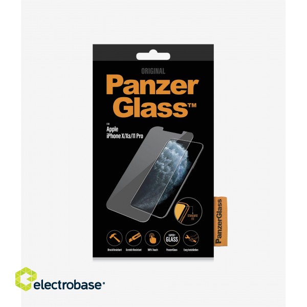 PanzerGlass | 2661 | Screen Protector | iPhone | X/XS | Tempered glass | Transparent paveikslėlis 2