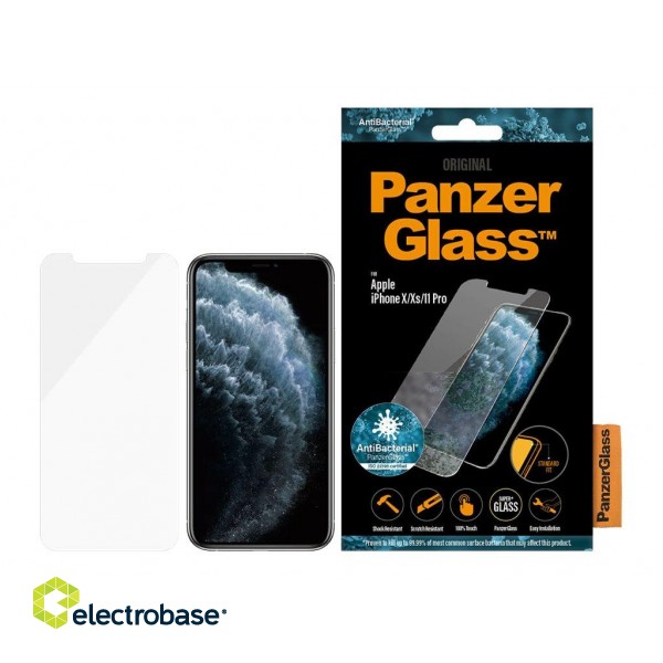 PanzerGlass | 2661 | Screen Protector | iPhone | X/XS | Tempered glass | Transparent paveikslėlis 7