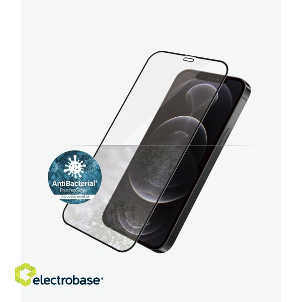 PanzerGlass | Apple | For iPhone 12/12 Pro | Glass | Black | 100% touch; The coating is non-toxic | Case Friendly image 3